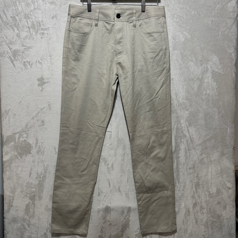 James Perse Los Angeles Men 33 MCAS1432 Cotton Cashmere Blend Chino Pants Khaki